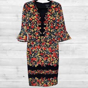 Liz Claiborne Summer Floral Sheath Dress - Size 8, Perfect for the Tall & Chic
